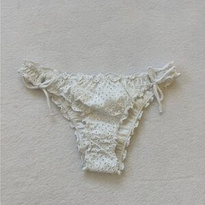NWT Guess White Eyelet Bikini Bottom